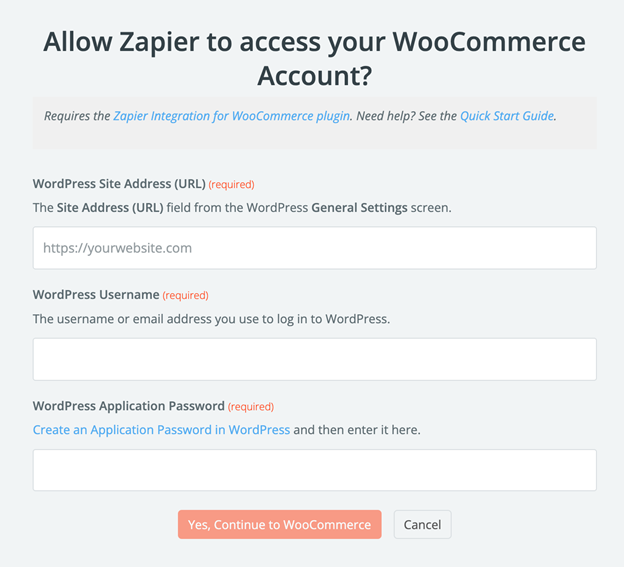 Allow Zapier to access