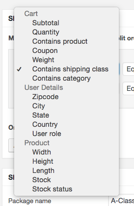 Cart select