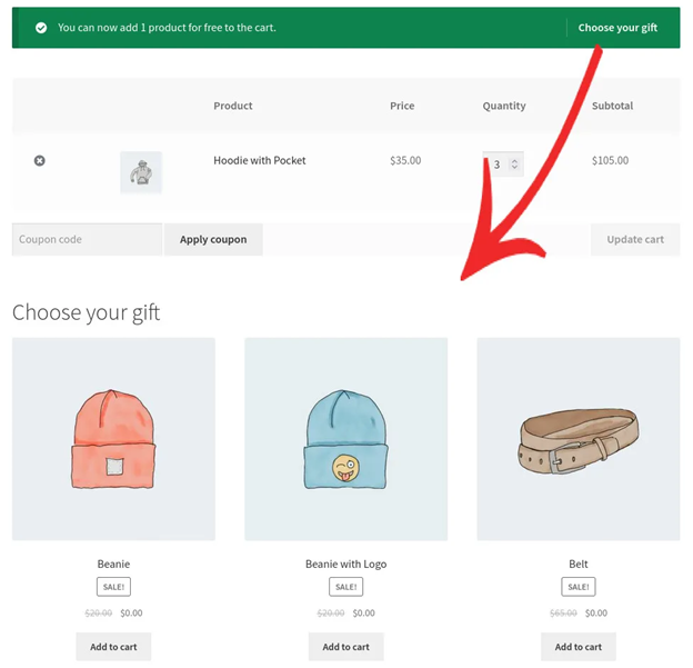 Choose your gift