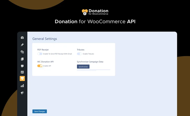 Donation for woocommerce APi