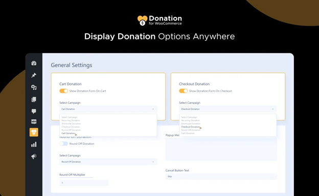 Donation for woocommerce