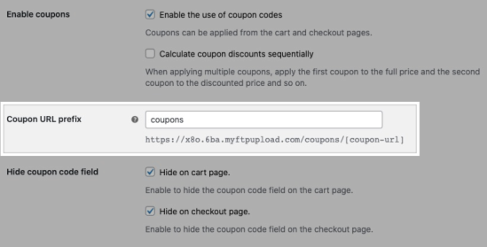 Enable Coupons