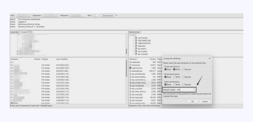 Check File Permissions