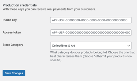 Production Credentials