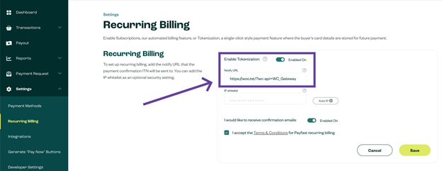 Recurring Billing