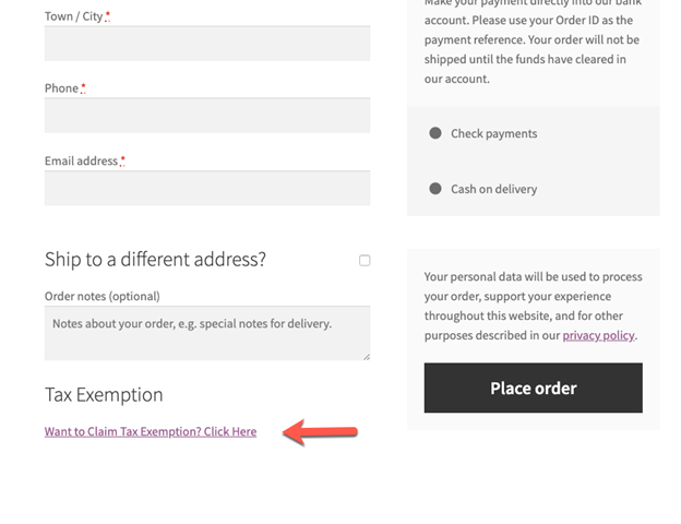 Ship to different address