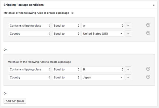 Shipping Package Conditions