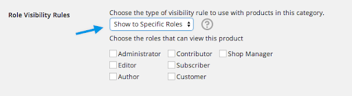 Show to Specific Roles