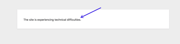 Technical Difficulties