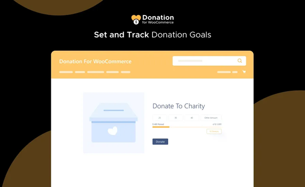 set and track donations
