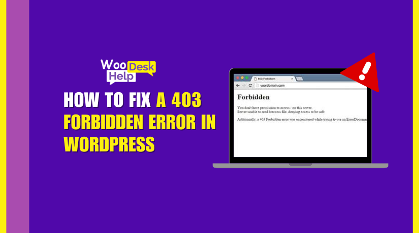 How to Fix a 403 Forbidden Error in WordPress