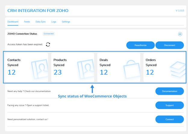 CRM Integration for zoho