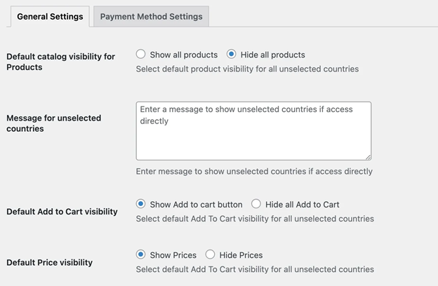 Configure Global Visibility Settings