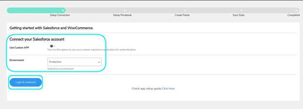 Connect your salesforce account
