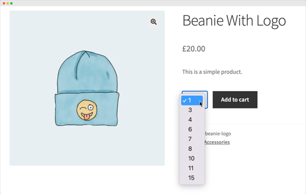 Custom Quantity Options