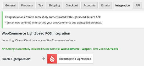 Lightspeed pos integration
