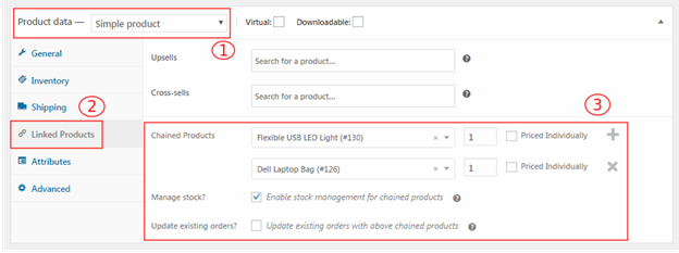Linked Chained Products