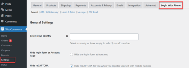 Plugin General Settings and