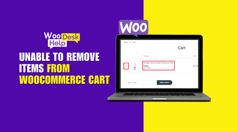Unable to remove items from WooCommerce cart