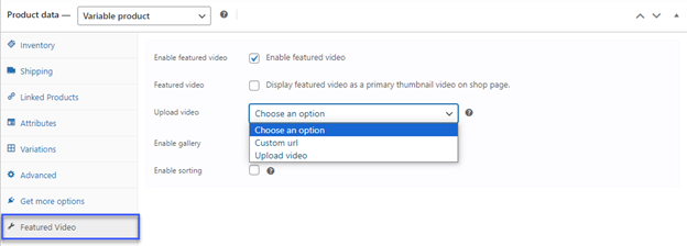 Variable Products data
