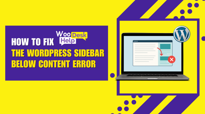 How to Fix the WordPress Sidebar Below Content Error (Step-by-Step Guide)