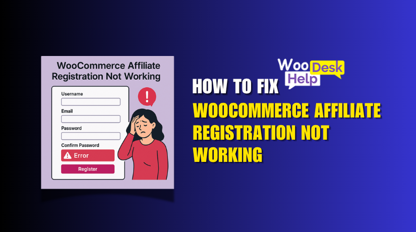 How to Fix WooCommerce Affiliate Registration Not Working