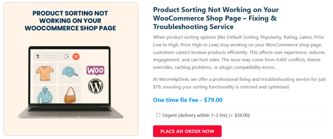 Product Sorting Not Working on Your WooCommerce Shop Page
