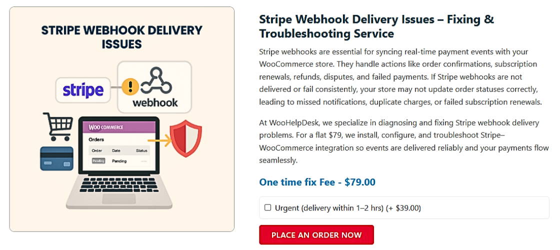 Stripe Webhook Delivery Issues