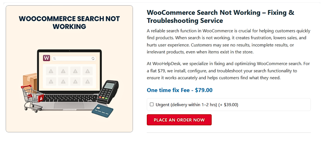 WooCommerce Search Not Working