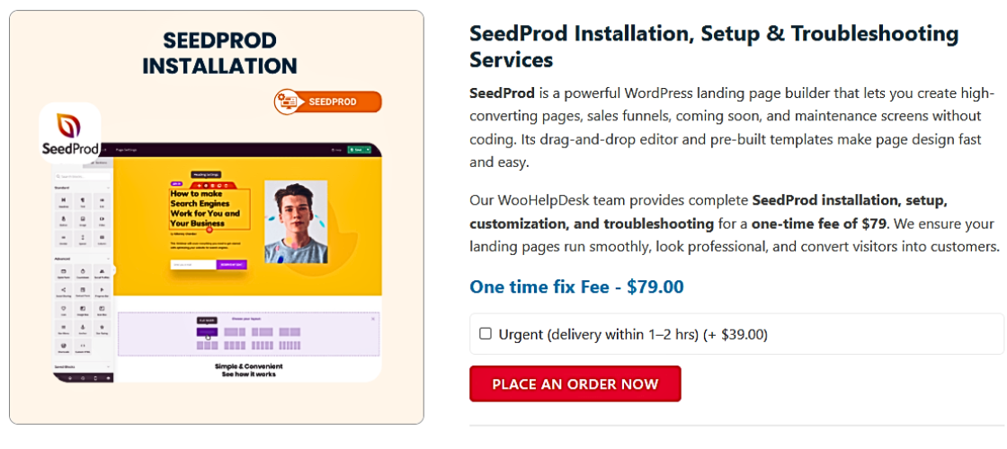 SeedProd Installation Services