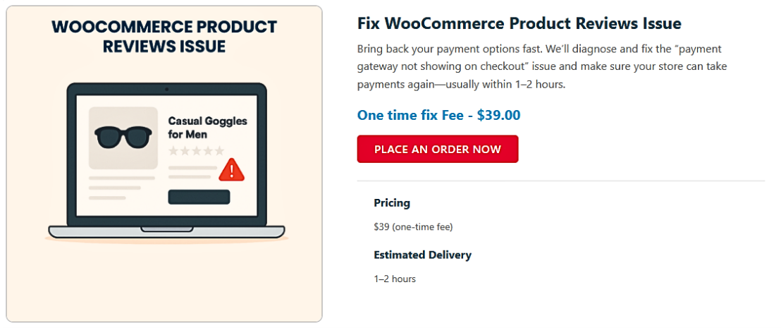 WooCommerce Product Reviews Issue