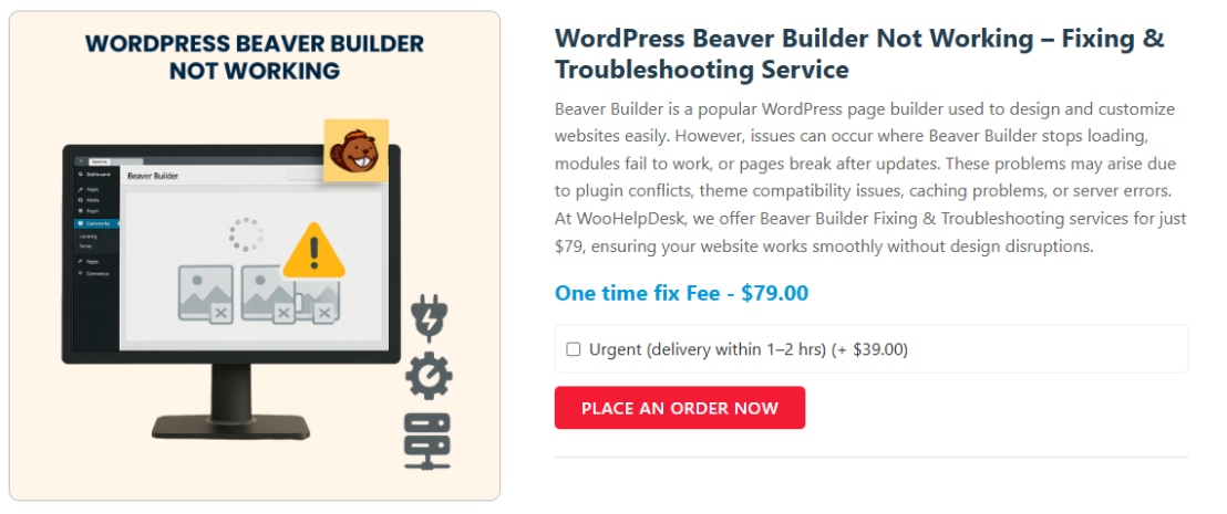 WordPress Beaver Builder Not Working