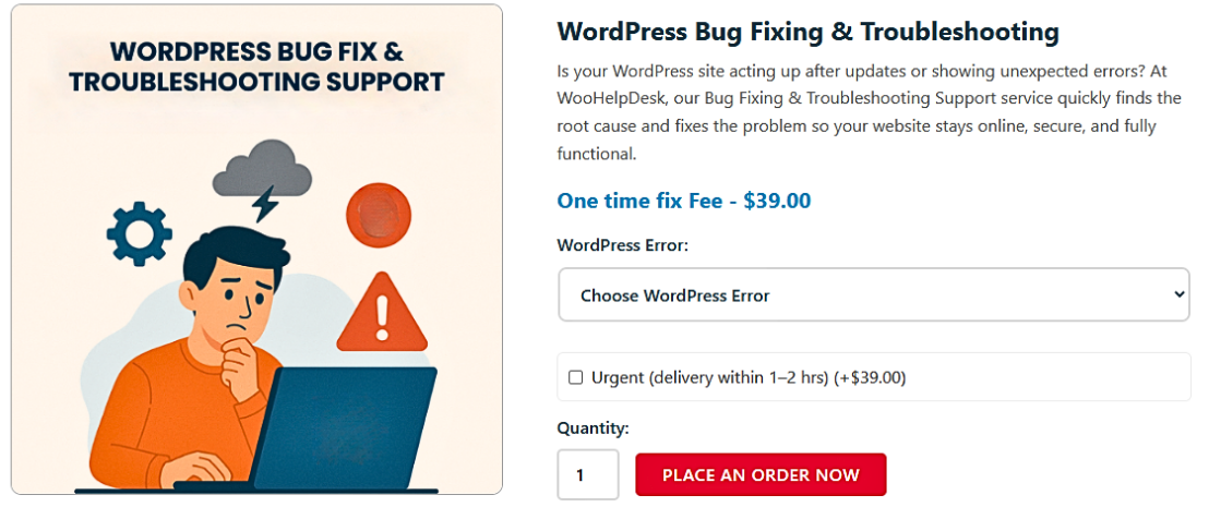 WordPress Bug Fixing