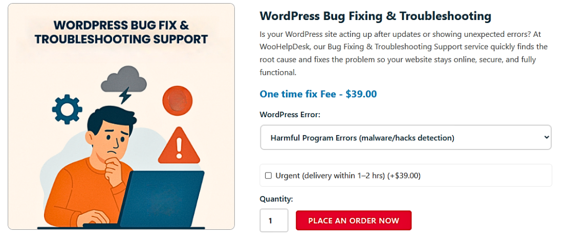 WordPress Hacked Bug Fixing
