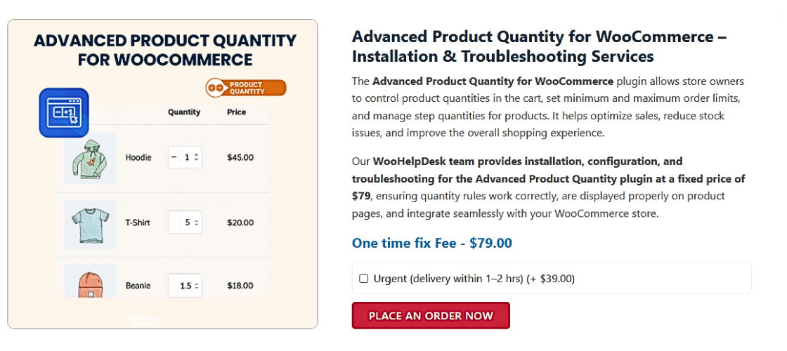 Advanced Product Quantity for WooCommerce