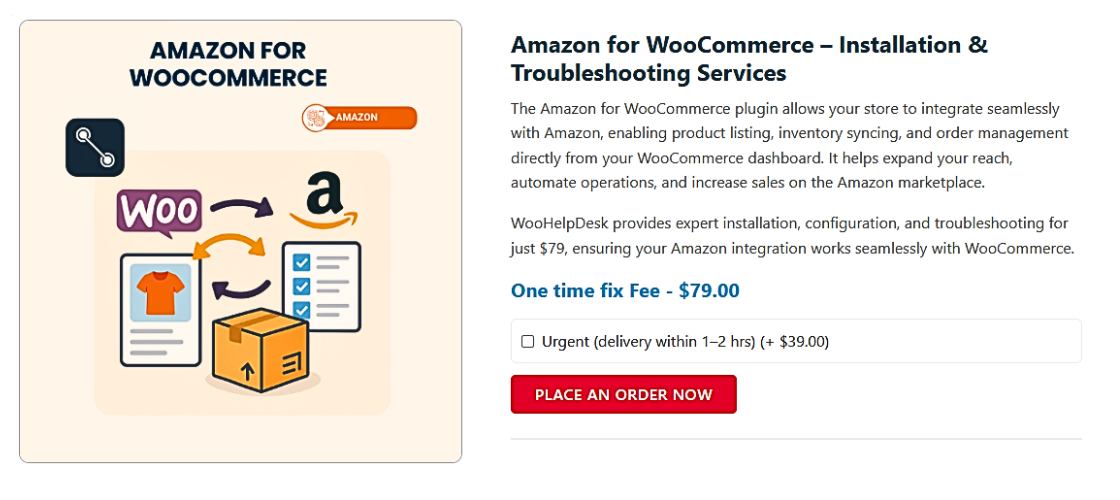 Amazon for WooCommerce Installation Services