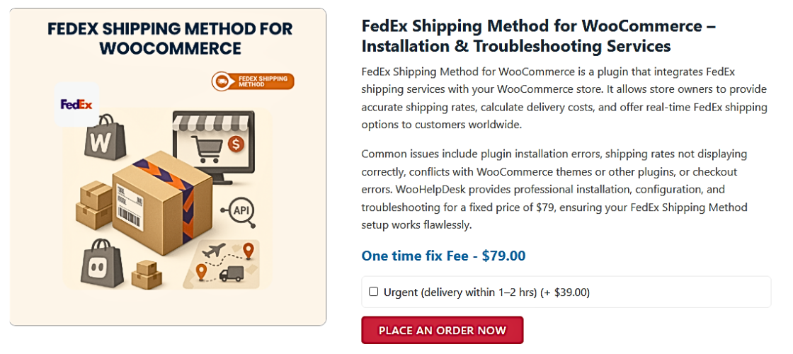 FedEx Shipping Method for WooCommerce