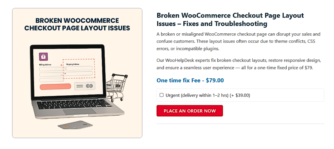 Broken WooCommerce Checkout Page Layout Issues
