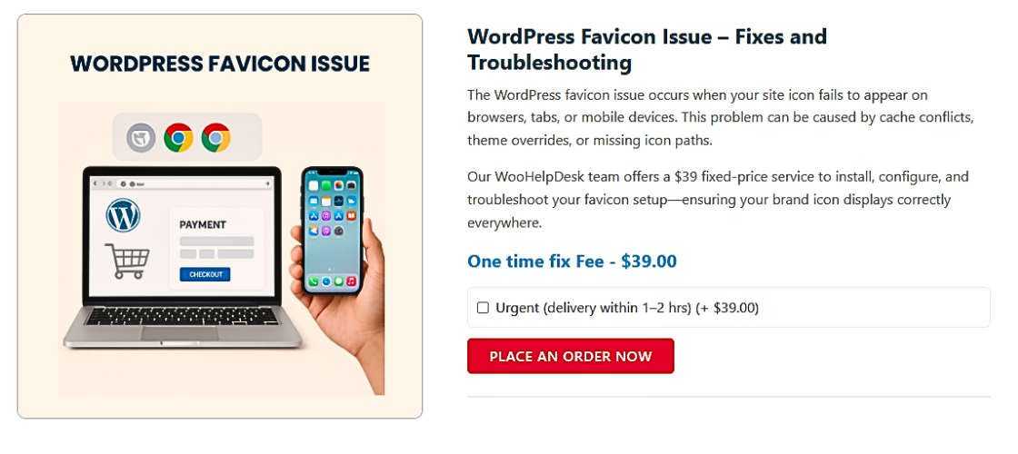 WordPress Favicon Issue
