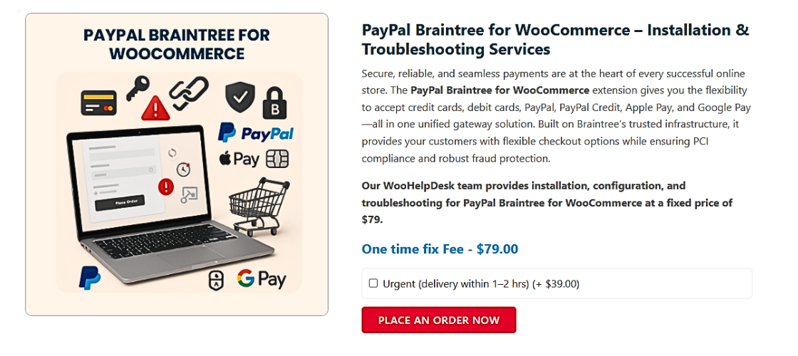 Fixing PayPal Braintree for WooCommerce Issue