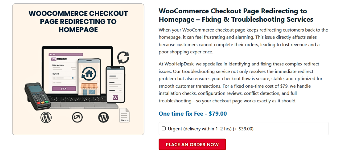 Fixing WooCommerce Checkout Page Redirecting to Homepage