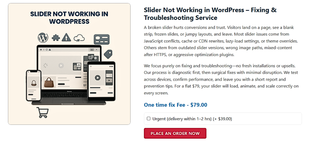 Slider Not Working in WordPress