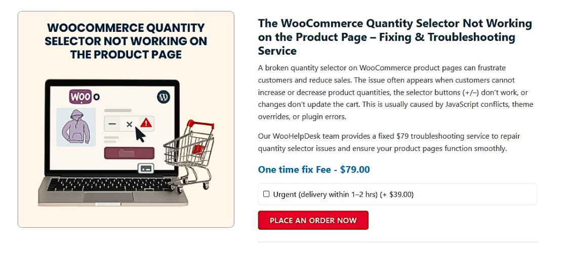 Fixing WooCommerce Quantity Selector Not Working on the Product Page