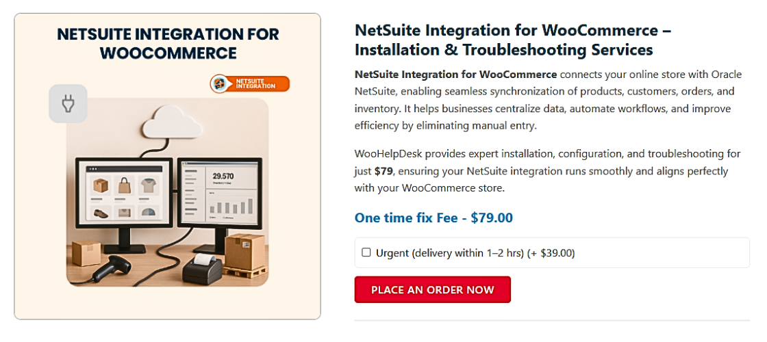 NetSuite Integration for WooCommerce