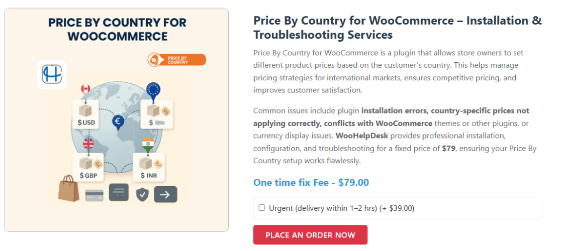 Price By Country for WooCommerce