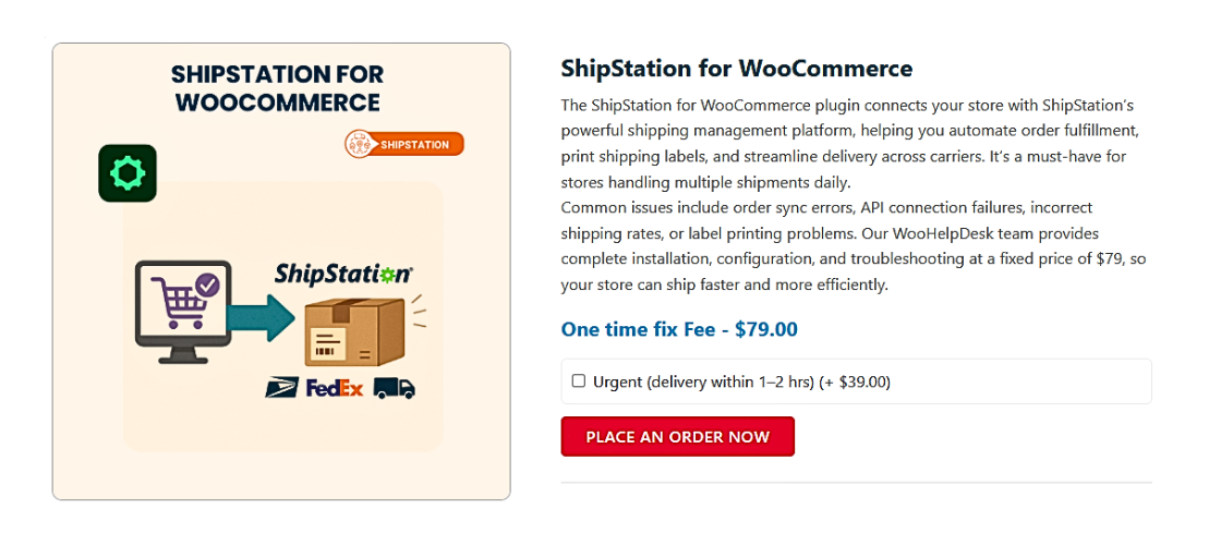 ShipStation for WooCommerce