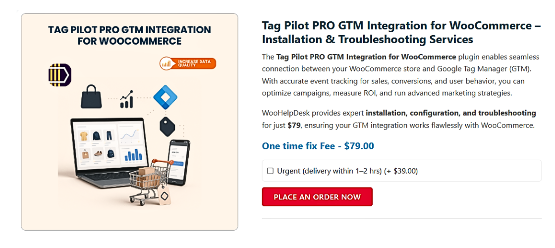 Tag Pilot PRO GTM Integration for WooCommerce