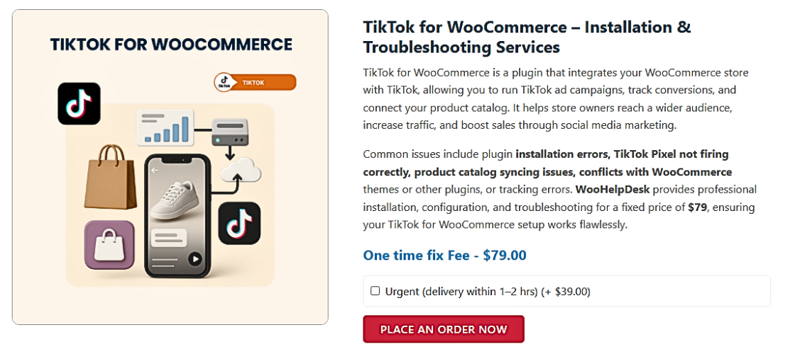 TikTok for WooCommerce