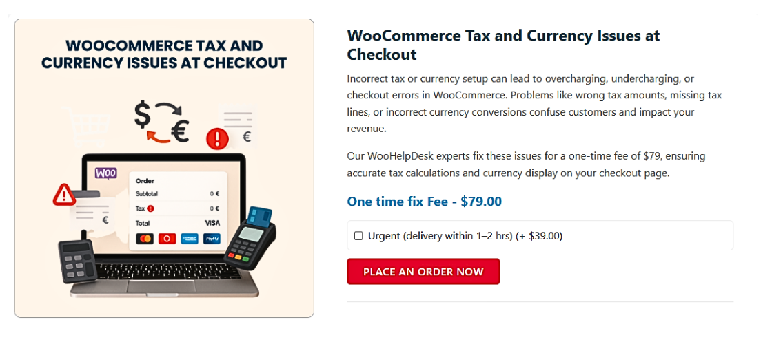WooCommerce Tax and Currency Issues at Checkout