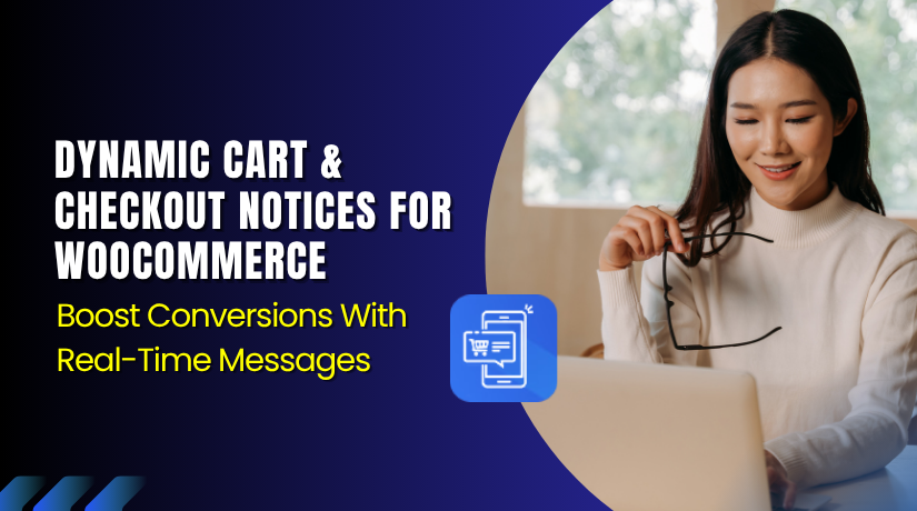 Dynamic Cart & Checkout Notices for WooCommerce – Boost Conversions With Real-Time Messages
